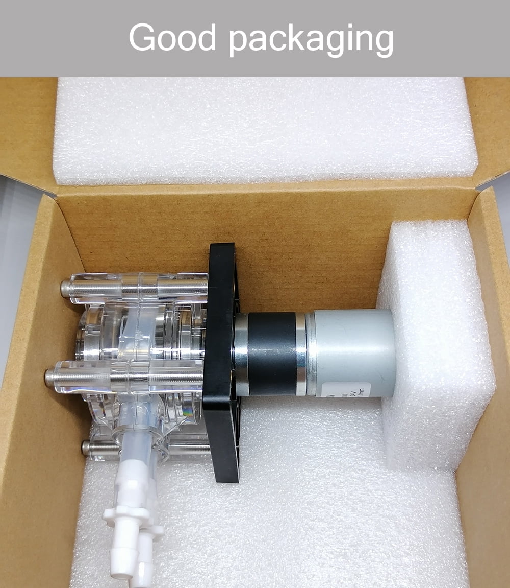Peristaltic Pump DC 12V/24V 3000ml/min  Dosing Pump For Vacuum Aquarium Lab Analytical Big Flowrate ,Easy to Use - PHARMED BPT TUBE_RATED VOLTAGE 24V