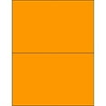 thumbnail image 2 of Box Partners Rectangle Laser Labels 8 1/2" x 5 1/2" Fluorescent Orange 200/Case LL184OR, 2 of 2
