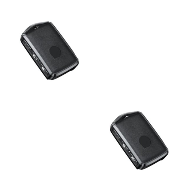 Funda de cuero para llave de coche Riwesomey desmontable para XC60 Gris