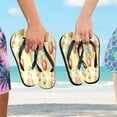 thumbnail image 5 of YAZAOOSummer Flip Flops Creatively Charming Bears in A Fruit Patch Simple Beach Sandals, 5 of 8