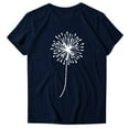 thumbnail image 3 of Hauts Grande Taille pour Femmes Décontractés à Imprimé Manches Courtes Col Rond T-Shirt Ample Blouse Hauts, 3 of 6