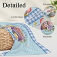 thumbnail image 2 of Easter Pillow Covers, Linen Long Throw Pillow Case, Gnomes Colorful Dots Eggs Truck Flowers Blue Plaid Holiday Pillow Protector Decorative Cushion Cover for Living Room/Bedroom 20" x 30", 2 of 8