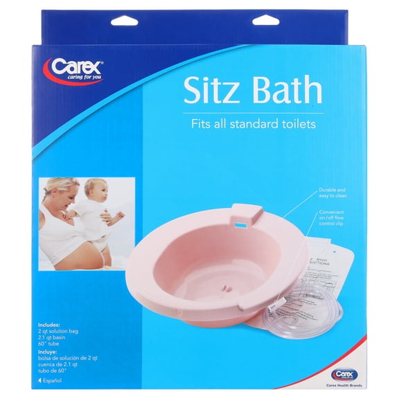 Carex Sitz Bath For Hemorrhoids, Postpartum Care, for Women, 1 Pack