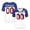 White, variant on Custom Football Personalized Team Name Number Printed Sports Shirt for Men Women Youth