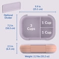 thumbnail image 2 of Bentgo Chill Max Leak-Proof XL Lunch Box - Included Ice Pack Keeps Food Cold; 5-Cup Capacity for Adults & Ages 8+, 3 or 4 Compartment Bento Box, BPA-Free, Dishwasher Safe (Lavender & Peach Blossom), 2 of 9