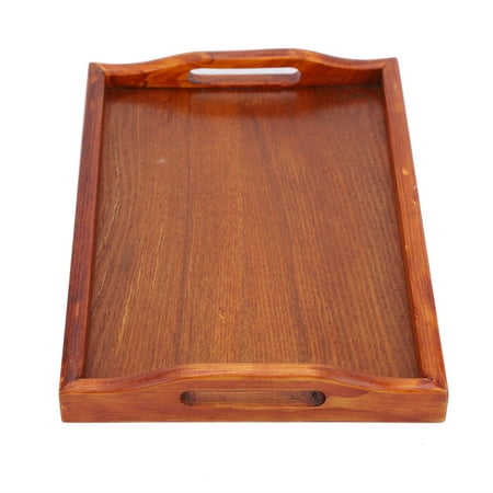 

Serving Tray Wood Serving Tea Tray Brown Kitchen For Home Dining