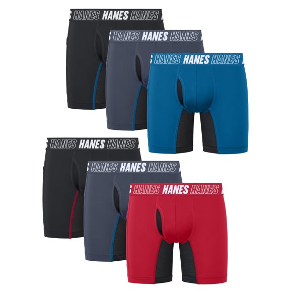 Calzoncillos bóxer antirozaduras Hanes Big Moves de Underwear para niños, paquete de 6