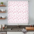 thumbnail image 5 of Pink Floral Sheer Curtains 63 Inches Long, Retro Blossom Flower Botanical Country Light Filering Curtains, Breathable Simi Curtain Privacy Drapes for Living Room Bedroom Lightweight Window Treatment, 5 of 9