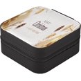 thumbnail image 6 of GZHJMY PU Leather Jewelry Box, Travel Portable Jewelry Case for Ring, Pendant, Earring, Bracelet Organizer Storage Holder Boxes, Gold Christmas Banner for Necklace Bracelet Earrings Rings, 6 of 7
