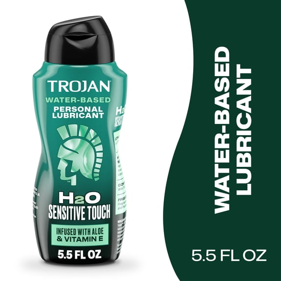 Trojan Lubricant H2O Sensitive Touch Water-Based Lubricant, Personal Lubricant, 5.5 Fl Oz
