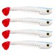 thumbnail image 3 of 4pcs Señuelos Suave Simulación Pesca Artificial T Cola Cebo Swimbait y Soltar Pesca en Mar Azul Macarena Señuelos de pesca de simulación suave, 3 of 8
