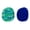 Blue, variant on Crochet Footbag 2-Pack – 2.25 x 2 in, 40g Kick Sack Balls for Adults & Kids, Juggling & Stress Relief Toy