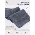 thumbnail image 6 of Hugh Ugoli Knee High Socks for Kids Girls Boys & Toddlers, Solid Color Long School Uniform Socks, Soft Breathable & Comfortable Bamboo Socks 3-14 Years Old | 3 Pairs | Melange Gray | 12-14 Years, 6 of 9