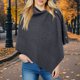 thumbnail image 3 of Capa larga con botones para mujer, chal para mujer, chal tejido, cárdigan, capa de lana, tops con hombros descubiertos, chales, bufanda, chal de color liso para mujer, ropa para muñecas, 3 of 4