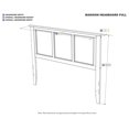 thumbnail image 5 of Atlantic Furniture R-186834 Madison Headboard Full Walnut, 5 of 5