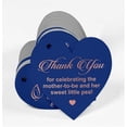 thumbnail image 3 of Inkdotpot Pack Of 100 Thank You For Celebrating The Mother To Be Baby Shower Favor Paper Tags Craft Real Rose Gold Foil Hang Tags, 3 of 8