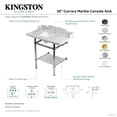 thumbnail image 4 of Kingston Brass LMS36MBSQB1 Pemberton 36" Rectangular Brass, Marble, Stainless Steel, 4 of 4