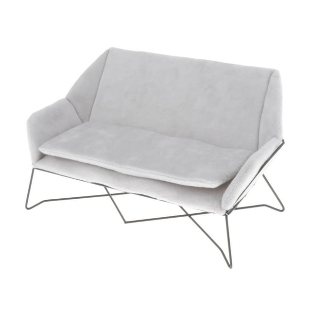Mini Canapé Meuble Canapé Loveseat Accessoires de Poupée Modèle de Canapé Miniature