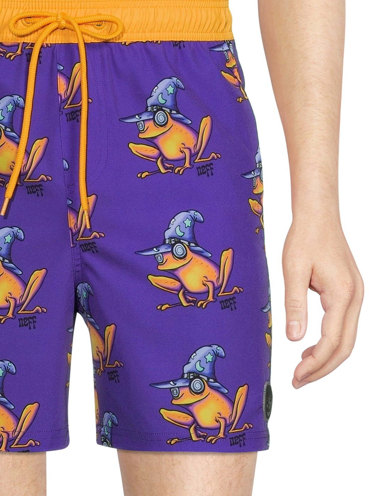 NEFF Men's Frog Magic Graphic Swim Shorts, S-XL