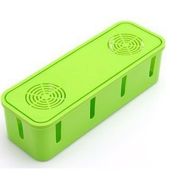 VerPetridure Power Cord Socket Storage Box With Cooling Hole Strip Finishing Box