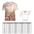 thumbnail image 2 of Blossoming Paris Eiffel Tower Women's T-Shirt Short Sleeve T Shirts Tops Tee Ladies Loose T, 2 of 6