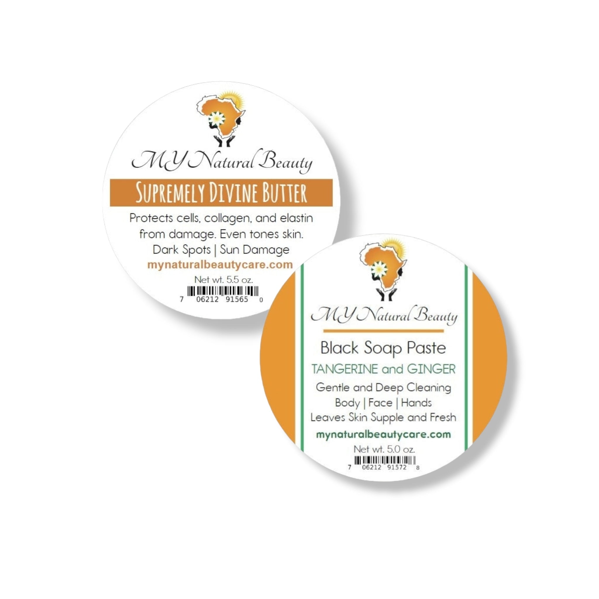 ALLNATURAL Paste Soap and Scar Repair COMBO Set TANGERINE and GINGER