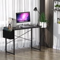 thumbnail image 3 of Gymax Modern Computer Desk 40'' Study Writing Table w/ Storage Bag Black, 3 of 10