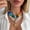 Color2, variant on PISONIC Women Multicolor Irregular Beaded Choker Necklace, Vintage Mixed Color Statement Collar Necklace