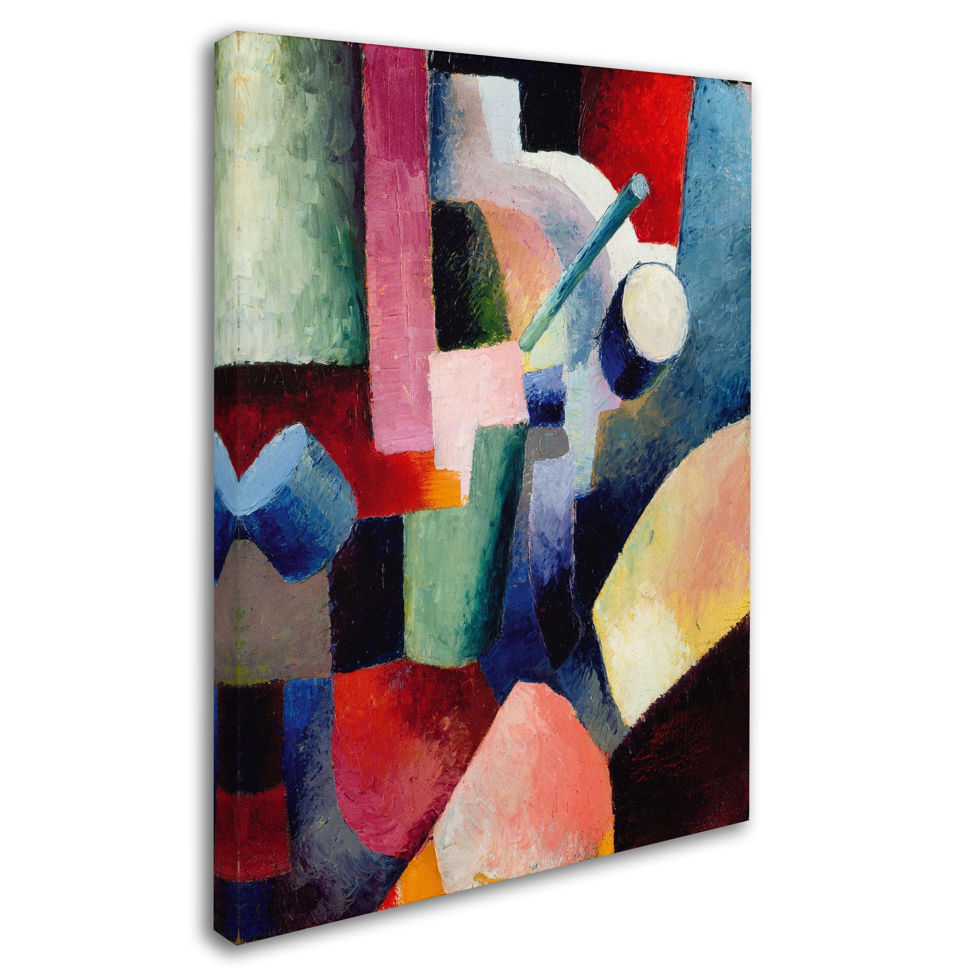Trademark Fine Art 'Colored Composition Of Forms' Canvas Art by August Macke