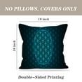 thumbnail image 4 of LALILO Throw Pillow Covers Flower Life Blue Geometry Sacred Cushion Cover 18" x 18", 2 Pack, 4 of 6