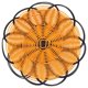 thumbnail image 3 of 7 inch Plastic Braided Basket Fruit Vegetable Cookies Container Holder Black&orange, 3 of 5