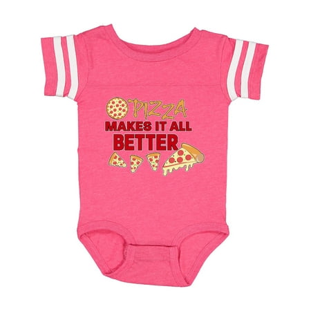 

Inktastic Pizza Makes It All Better Gift Baby Boy or Baby Girl Bodysuit