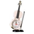 thumbnail image 1 of Shxx Simulation Violin Alarm Clock, Creative Instrument Style Desktop Clock, Living Room Decoration Desk Clock White Xqsz961, 1 of 4