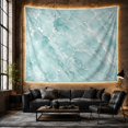 thumbnail image 6 of Marble Texture in Teal Aqua Watercolor, Calming Abstract for Boho Decor Lovers, Elegant Wall Art Decor, Birthday Gift, Tapestry Wall Hanging for Bedroom and Living Room, 6 of 7