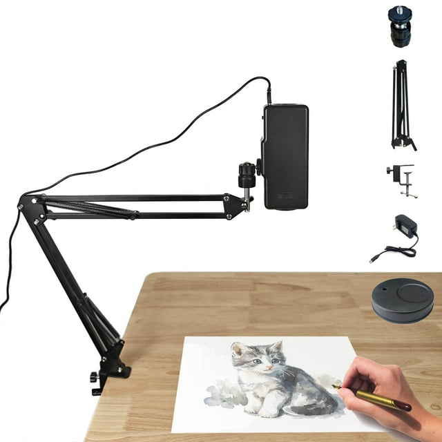 FloHua Mini Portable Art Projector - Ideal for Tracing, Drawing & Painting, Compact & Easy to Use, Perfect for Artists & Hobbyists