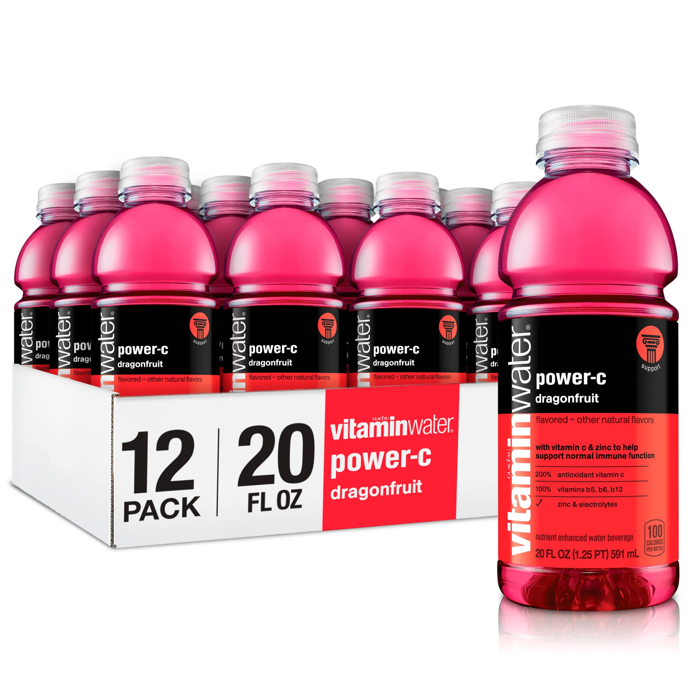 vitaminwater Zero Focus, Kiwi-Strawberry Enhanced Water w