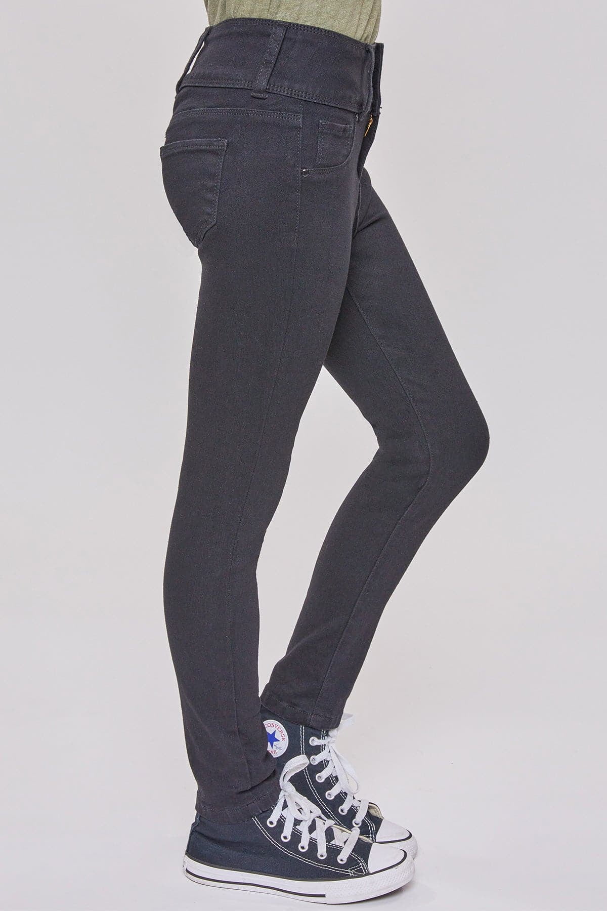 yummyページ YMI Jeans Girls 3 Button Essential Skinny Jeans With Faux