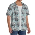 thumbnail image 2 of Fotbe Sea Otter Camisa Estampada de Manga Corta para Hombre, Casual de Verano, Estilo Playero, Sin Arrugas-X-Large, 2 of 5