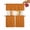 Pumpkin, Orange, variant on Red Stars Modern Kitchen Curtains Sets 36 Inch Length Tier Curtain, Farmhouse Modern Art Rod Pocket Window Treatments, Window Valance Curtains for Bathroom/Bedroom/Cafe 3 Panels