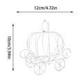 thumbnail image 2 of Carriage Centerpieces for Tables, Princess Pumpkin Carriage Candy Holder, Iron Tabletop Centerpiece Decoration, Candy Cart Container for Halloween, Wedding, Birthday Party Favors, 2 of 7