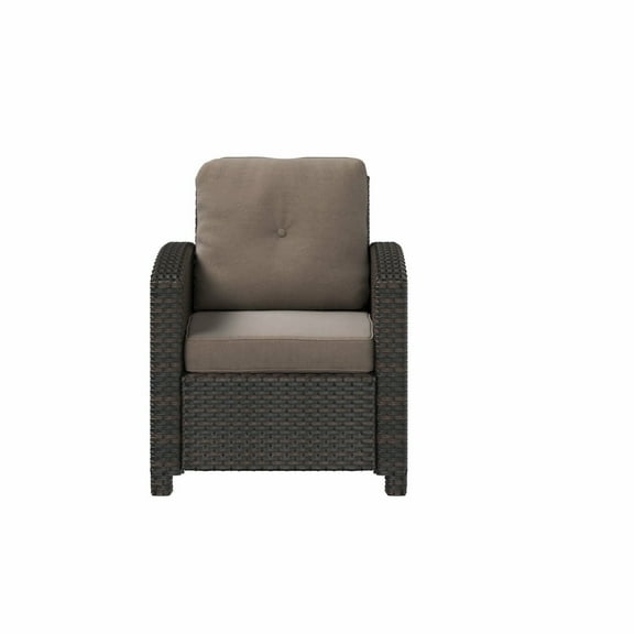 Vulcan Miles Club Chair – Mocha Wicker Finish