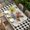 Black, variant on Pig Sunflowers Table Cloths for 4 Foot Rectangle Tables, Yellow Floral Black White Checkered Rustic Patio Waterproof Elastic Fitted Tablecloths, Washable Rectangular Table Cover for Camping
