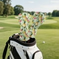 thumbnail image 3 of Yuyamidu Pineapple Lemon Golf Club Head Covers for Women Hibiscus Golf Accessories Waterproof PU Leather for Woods and Driver Fairway Hybrids, 3 of 7