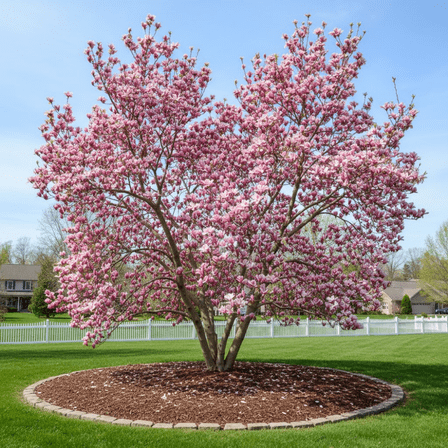 Magnolia Live Plant, Jane Magnolia Flower Shrub, Dormant Plant in 2.5 Inches Pot, Fragrant Pink Flowers for Patio and Garden