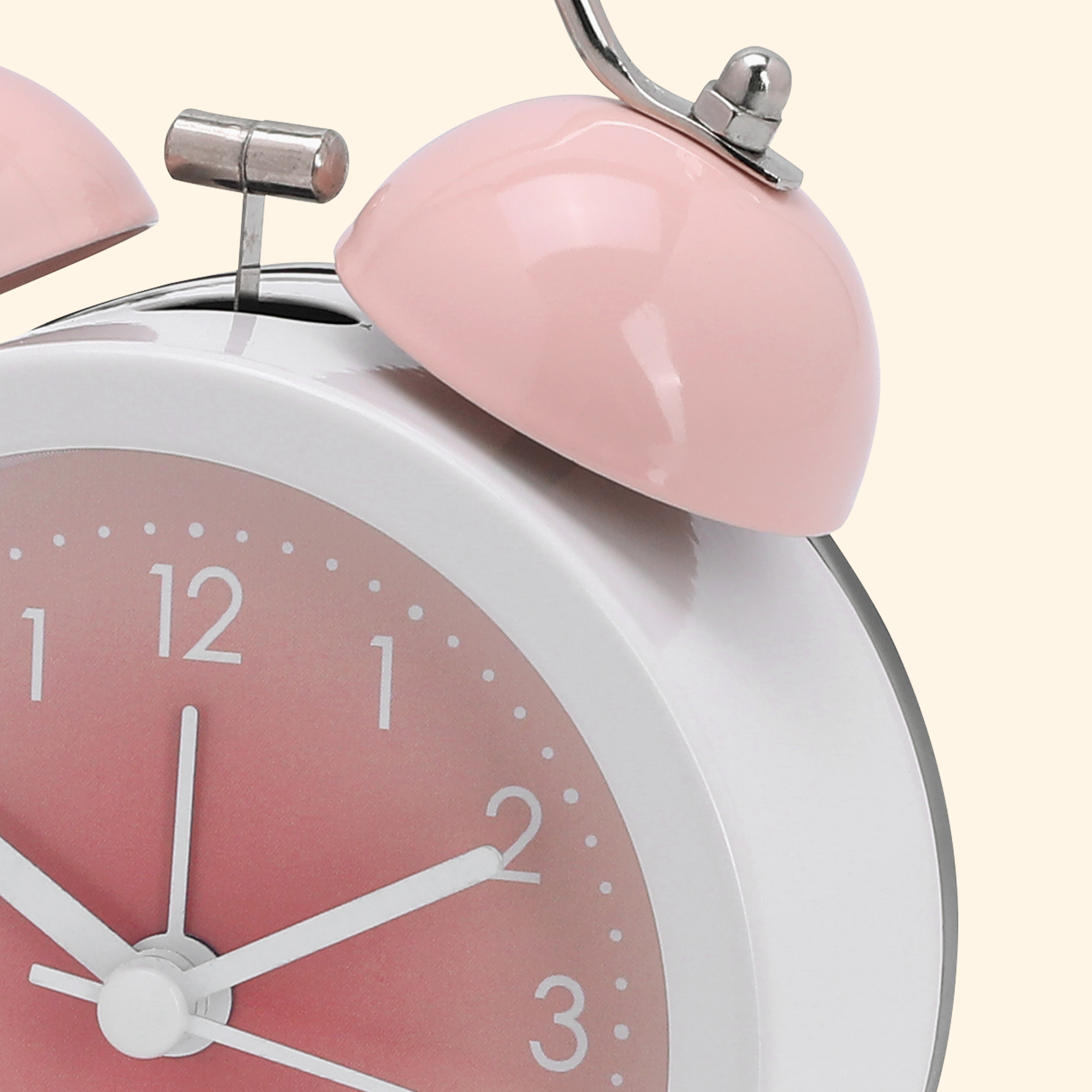 Unique Bargains Gradient Colorful Design Loud Clear Alarm Pink 3.3"L x 2.0"W x 5.1"H