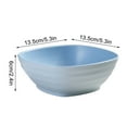 thumbnail image 4 of chaungfeng Square Large Cereal Bowls, Reusable Plastic Bowls for Kitchen,Microwave and Dishwasher Safe Bowls for Soup, Salad, Oatmeal, Ramen, Camping, Everyday Meals,13.5cmx6cm, 4 of 6