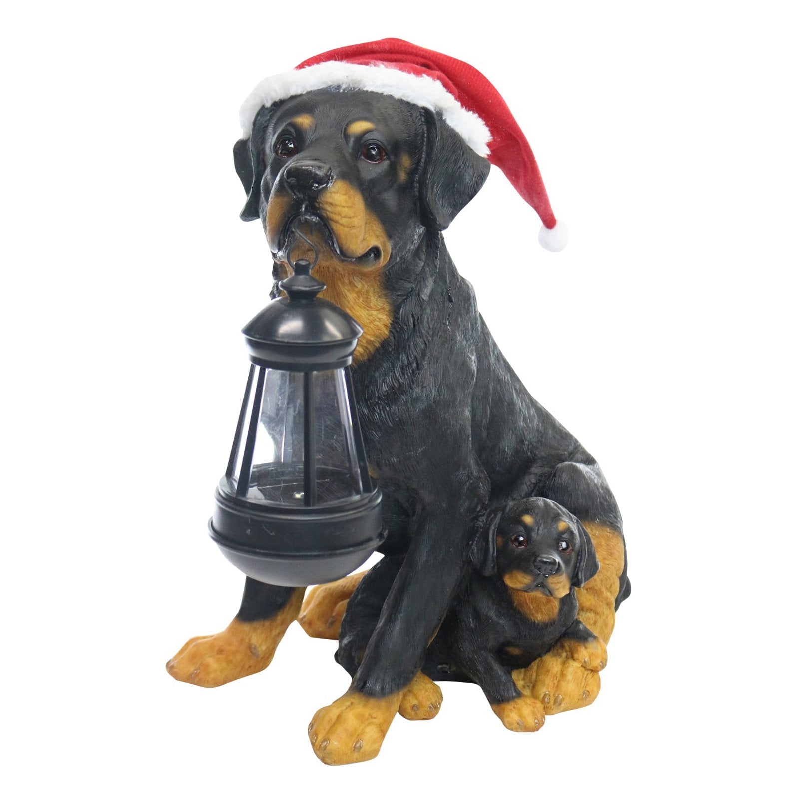 Solar Christmas Dog Family With Motion Sensored Bark Walmart Com Walmart Com