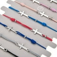 thumbnail image 5 of Sinyiin 12 Pieces/Lot Adjustable Sliding Knot Bracelet with a for Cross Charms Knitted B, 5 of 7