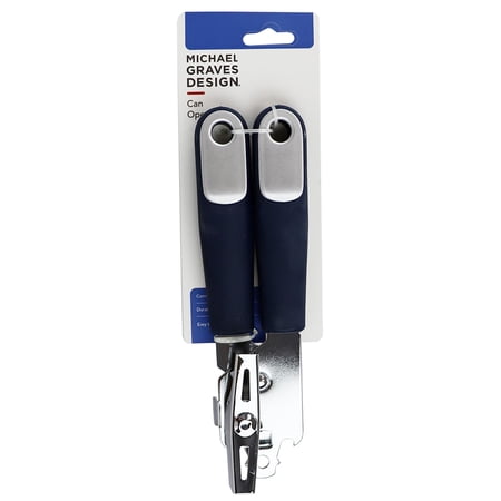 Michael Graves Design Comfortable Grip Stainless Steel Can Opener  Indigo