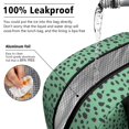 thumbnail image 5 of Insulated Lunch Bag for Women, Floral Print Oxford Fabric Lunch Box, Leakproof Thermal Cooler Tote for Work, School & Picnic, Leopard Animal Print, 5 of 5